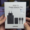 Samsung 65W Trio Charger | Dual USB-C + USB-A | C-to-C Cable | Made in Vietnam